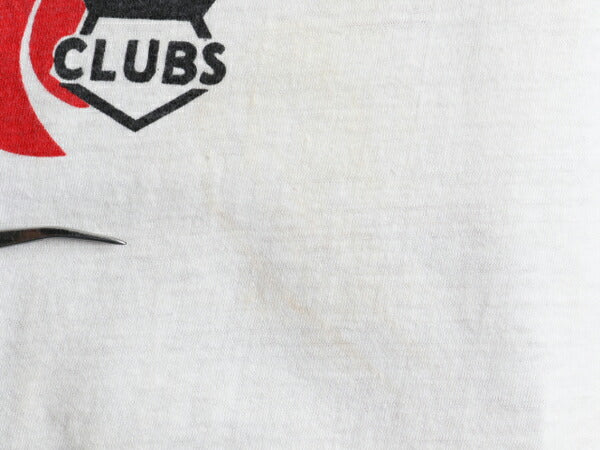60's Champion チャンピオン Awana CLUBS 染み込み プリント 半袖 Tシャツ (M)