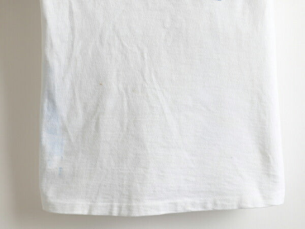 60s ★ ナンバリング 両面 染み込み プリント 半袖 コットン フットボール Tシャツ ( メンズ 男性 S～M程 ) 60年代 ビンテージ 古着 USED