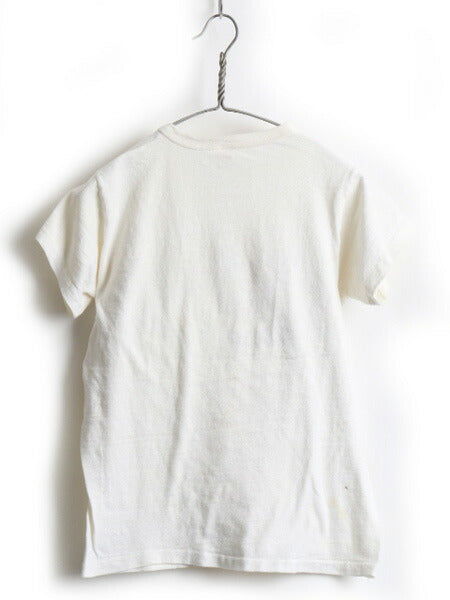 60's Russell Southern ラッセル サザン フロッキー プリント 半袖 Tシャツ (M)