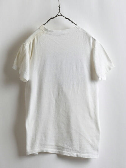70s ★ Velva Sheen ヴェルバシーン ミルヴィル 200周年 プリント 半袖 コットン Tシャツ ( メンズ 男性 M ) 70年代 ビンテージ 古着 USED
