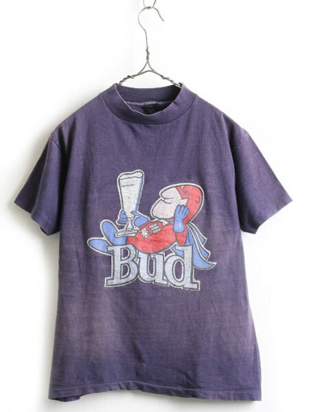 80's BUDMAN バドマン プリント 半袖 Tシャツ (S～M程)