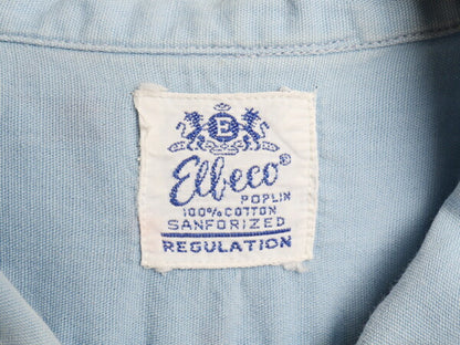 50's 60's Elbeco マチ付き 半袖 ワーク シャツ (15 M 程)
