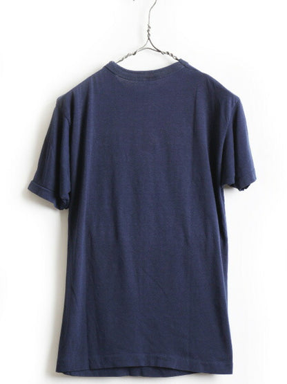 70's USA製 Champion チャンピオン バスケ チャンピオンシップ 5段 プリント 半袖 Tシャツ (L)