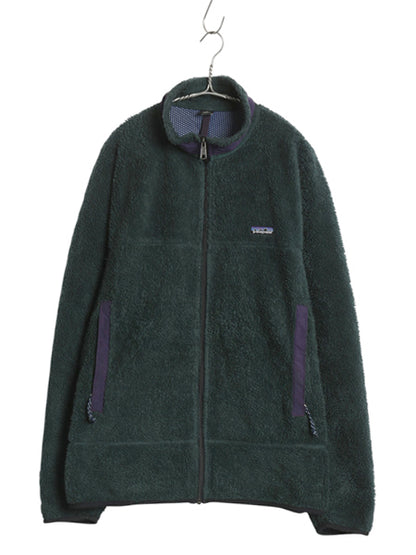 90s USA製 ★ パタゴニア レトロX フリース ジャケット メンズ XL 古着 オールド 初期型 後期 パイル アウドドア 大きいサイズ ハンター 緑