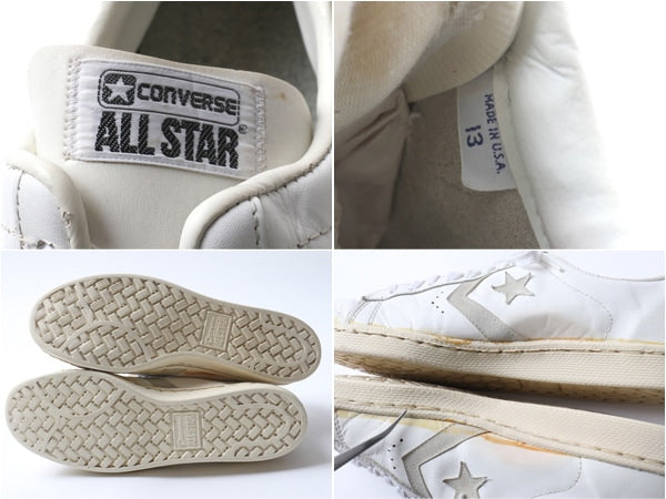 80's Converse コンバース PRO LEATHER OX  プロレザー ホワイト (13 31.5cm程)