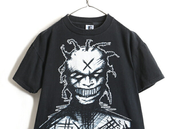 90s USA製 人気 黒 ★ WHITE ZOMBIE 両面 プリント 半袖 Tシャツ ( メンズ L ) 古着 90年代 ホワイトゾンビ バンドT メタル ロックT 当時物