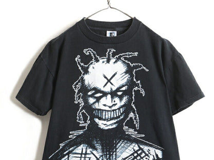 90s USA製 人気 黒 ★ WHITE ZOMBIE 両面 プリント 半袖 Tシャツ ( メンズ L ) 古着 90年代 ホワイトゾンビ バンドT メタル ロックT 当時物