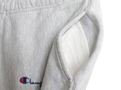 90s USA製 ★ チャンピオン リバースウィーブ ポケット付き スウェット パンツ メンズ M 古着 オールド Champion 裏起毛 トレーナー グレー