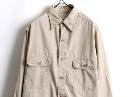60's Trenton コットン ワークシャツ (M程)