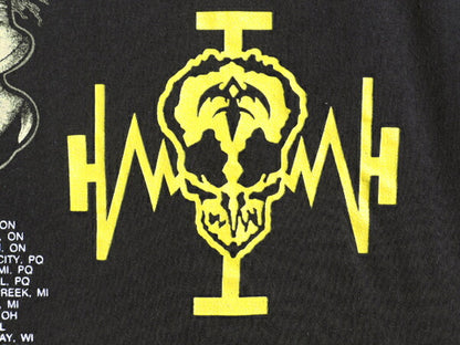 80s ★ メタリカ × クイーンズライク パスヘッド ツアー プリント Tシャツ メンズ L ヴィンテージ 当時物 バンド ロック シングルステッチ