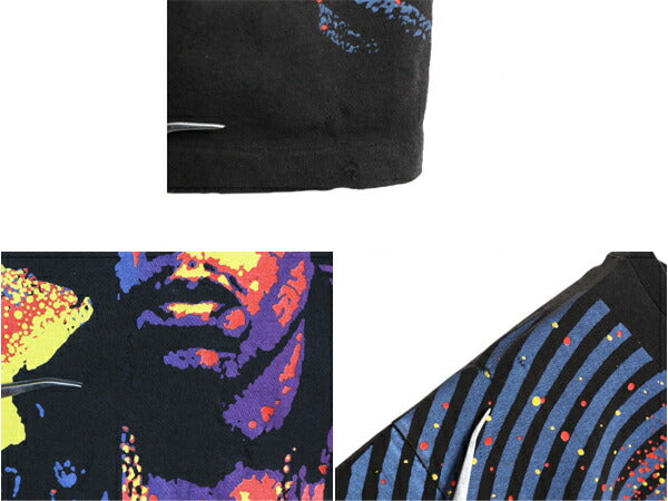 90s USA製 ★ ジミ ヘンドリックス オールオーバー プリント Tシャツ メンズ XL / バンド ロック オフィシャル シングルステッチ イラスト