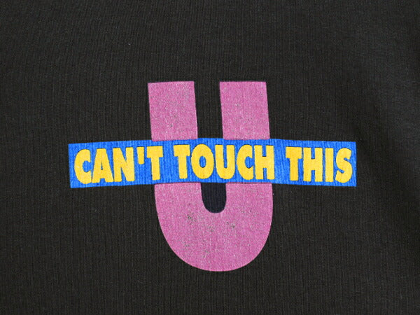 90s USA製 ★ MCハマー イラスト プリント Tシャツ メンズ M 古着 オールド ヒップホップ ラップ バンド フォト シングルステッチ 音物 黒