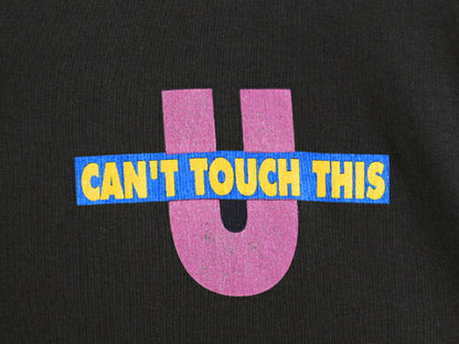90s USA製 ★ MCハマー イラスト プリント Tシャツ メンズ M 古着 オールド ヒップホップ ラップ バンド フォト シングルステッチ 音物 黒
