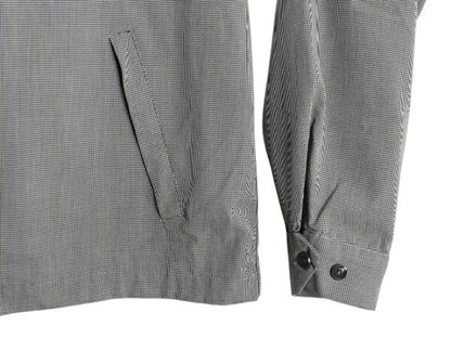 70s ★ ENGLISH SQUIRE ピンチェック スイングトップ ジャケット メンズ XL / 古着 ヴィンテージ フルジップ ブルゾン G-9 ハリントン 無地