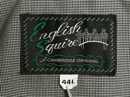 70s ★ ENGLISH SQUIRE ピンチェック スイングトップ ジャケット メンズ XL / 古着 ヴィンテージ フルジップ ブルゾン G-9 ハリントン 無地