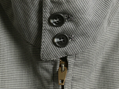 70s ★ ENGLISH SQUIRE ピンチェック スイングトップ ジャケット メンズ XL / 古着 ヴィンテージ フルジップ ブルゾン G-9 ハリントン 無地