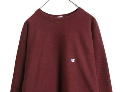 90s USA製 ★ チャンピオン リバースウィーブ スウェット メンズ XXL 古着 オールド トレーナー 裏起毛 ワンポイント 目付き 大きいサイズ