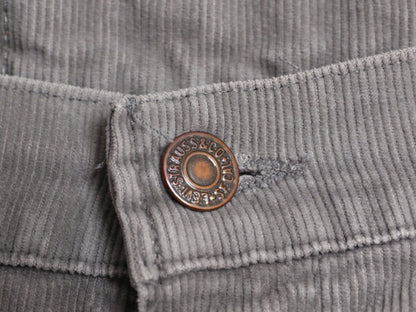 90s USA製 ★ リーバイス 517 コーデュロイ フレア パンツ メンズ 実寸 36 28 程/ オールド Levis ブーツカット スリム 細畝 アメリカ製 灰
