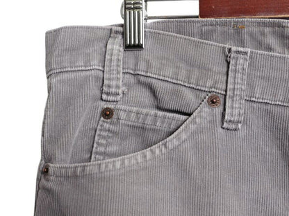 90s USA製 ★ リーバイス 517 コーデュロイ フレア パンツ メンズ 実寸 36 28 程/ オールド Levis ブーツカット スリム 細畝 アメリカ製 灰