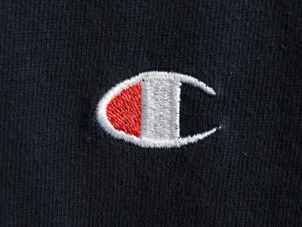 90s USA製 ★ Champion チャンピオン コットン 無地 Vネック 半袖 Tシャツ ( メンズ 男性 L ) 90年代 アメリカ製 紺 古着 USED ソリッド