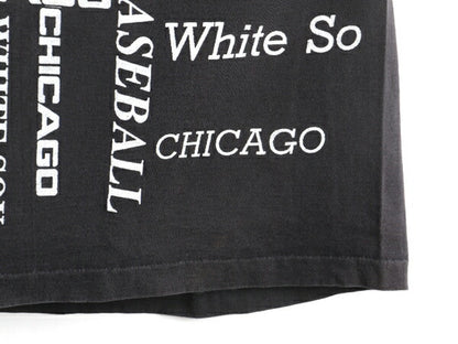 80s Champion MLB CHICAGO WHITESOX ホワイトソックス 総柄 プリント 半袖 Tシャツ (XL)