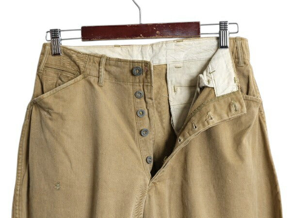30s 40s ★ 米軍実物 US ARMY ジョッパーズ パンツ 実寸 29 程/ 古着 ヴィンテージ コットン ミリタリー メタルボタン 乗馬 ジョガー 大戦