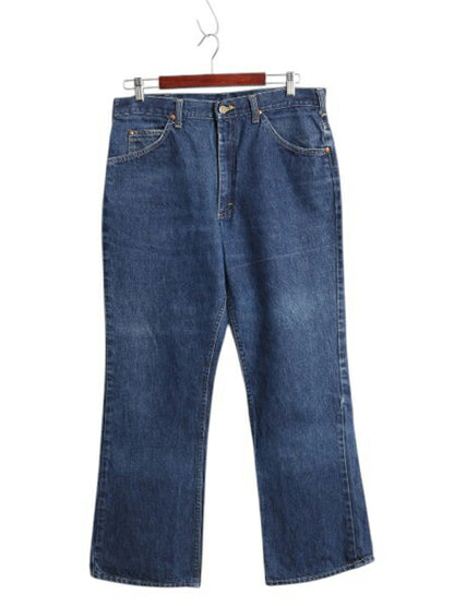 70s USA製 ★ Lee 200 0314 ブーツカット デニム パンツ メンズ 36 30 / 古着 ヴィンテージ フレア ジーンズ ジッパーフライ 42 TALON 濃紺