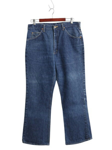 70s USA製 ★ Lee 200 0314 ブーツカット デニム パンツ メンズ 36 30 / 古着 ヴィンテージ フレア ジーンズ ジッパーフライ 42 TALON 濃紺