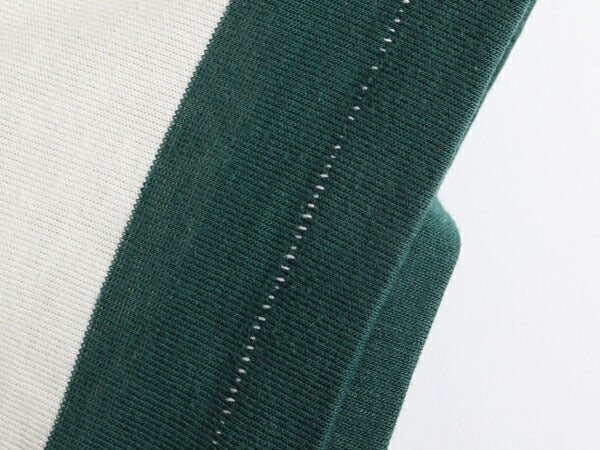 60's OHRBACH'S ワイド 太 ボーダー コットン 半袖 Tシャツ (L)