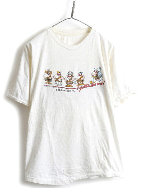 80s Hagar the Horrible ヘイガーザホリブル プリント 半袖 Tシャツ (L程)