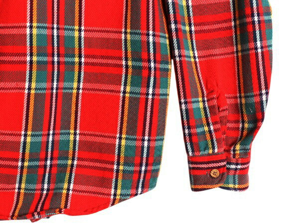 70s ★ ビッグマック チェック ヘビー フランネル シャツ メンズ L ヴィンテージ JCペニー 長袖シャツ ネルシャツ コットン ヘビーウェイト