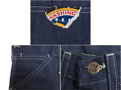デッドストック 70s ★ WASHINGTON DEE CEE デニム ペインター パンツ メンズ レディース 25 34 新品 ヴィンテージ ワーク ストレート 濃紺
