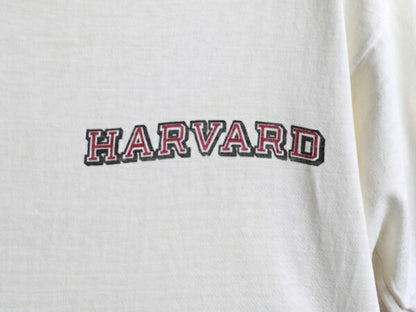 50s 希少サイズS ★ Champion チャンピオン ハーバード プリント 半袖 リンガー Tシャツ ( メンズ 男性 ) 50年代 ビンテージ ランタグ