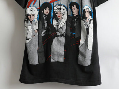 80s USA製 ★ Heart ハート ワールド ツアー プリント 半袖 Tシャツ ( メンズ 男性 L ) 80年代 オリジナル アメリカ製 バンドT ツアーT