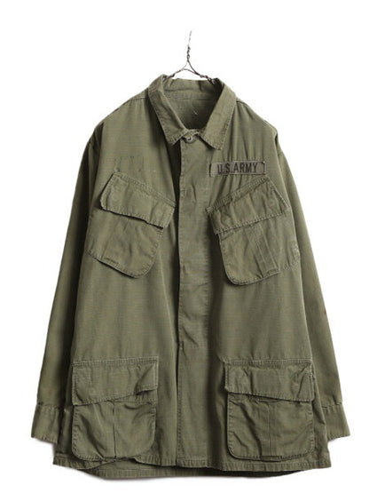 70s ★ 70年製 米軍実物 US ARMY 5th リップストップ ジャングルファティーグ ジャケット メンズ M 程/ 70年代 ヴィンテージ アーミー 4th