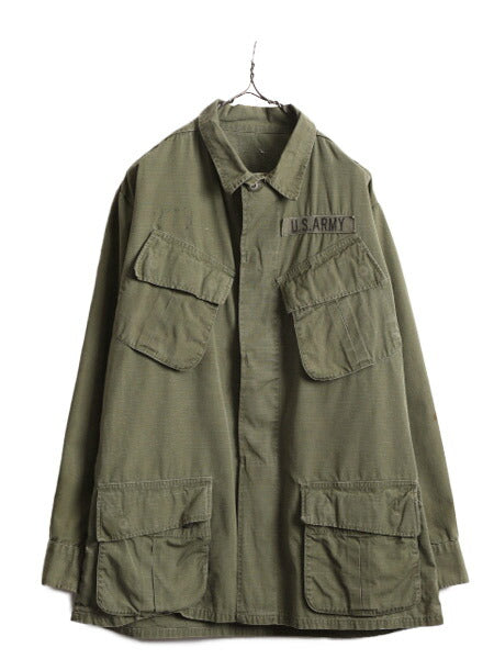 70s ★ 70年製 米軍実物 US ARMY 5th リップストップ ジャングルファティーグ ジャケット メンズ M 程/ 70年代 ヴィンテージ アーミー 4th