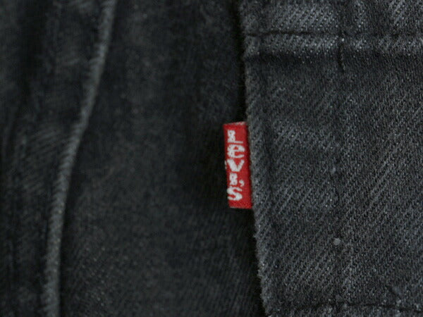 先染め 80s USA製 ★ リーバイス 506 ブラック デニム パンツ メンズ 33 32 / Levis ヴィンテージ ジーパン ジーンズ スリム テーパード 黒