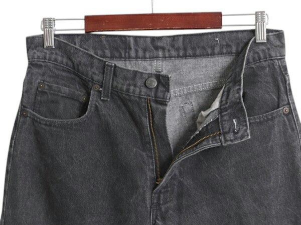 先染め 80s USA製 ★ リーバイス 506 ブラック デニム パンツ メンズ 33 32 / Levis ヴィンテージ ジーパン ジーンズ スリム テーパード 黒