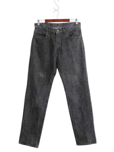 先染め 80s USA製 ★ リーバイス 506 ブラック デニム パンツ メンズ 33 32 / Levis ヴィンテージ ジーパン ジーンズ スリム テーパード 黒