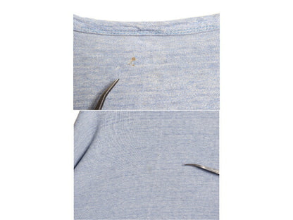 70s USA製 ★ チャンピオン カレッジ プリント 半袖 Tシャツ メンズ XL～ 小さめ L 程/ 古着 ヴィンテージ 当時物 バータグ 88 12 霜降り 青