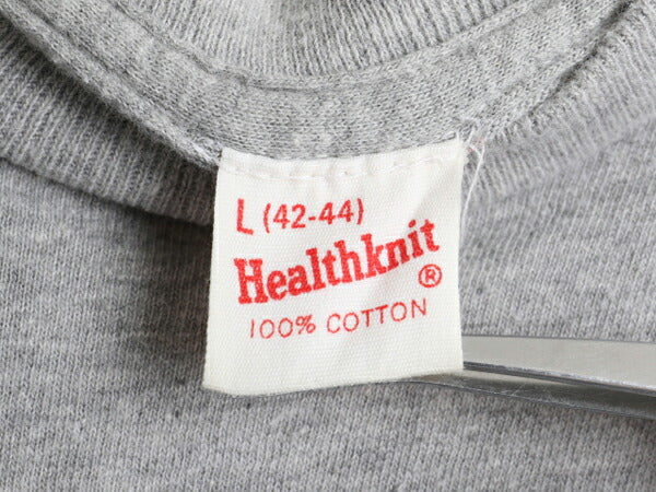 60's 70's Healthknit へルスニット Rutgers ラトガース大学 カレッジ プリント 半袖 Tシャツ (L)