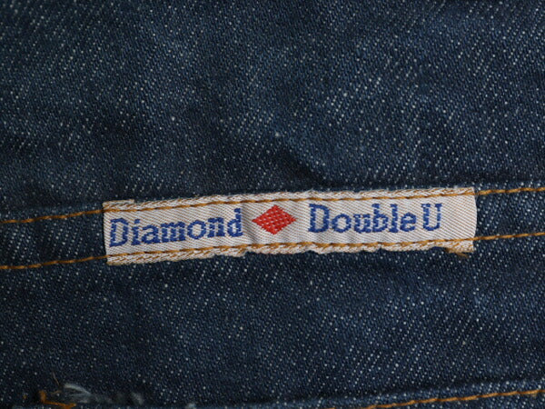 70s ★ Diamond Double U フレア デニム パンツ 実寸 35 30 古着 ヴィンテージ ベルボトム ブーツカット ジーパン ジーンズ 濃紺 42 TALON