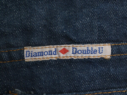 70s ★ Diamond Double U フレア デニム パンツ 実寸 35 30 古着 ヴィンテージ ベルボトム ブーツカット ジーパン ジーンズ 濃紺 42 TALON