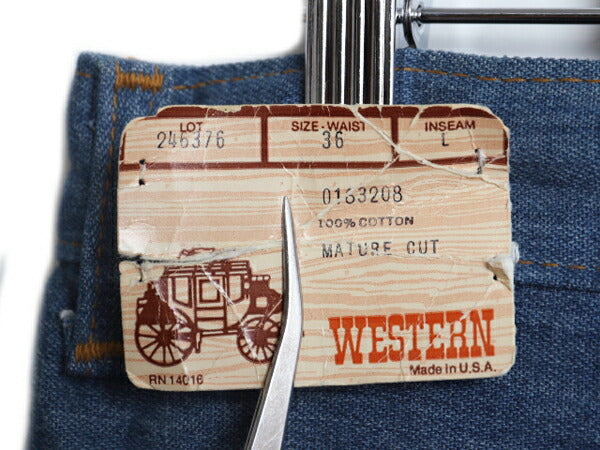 デッドストック 70s USA製 ★ Gent Jeans フレア デニム パンツ メンズ 36 古着 ヴィンテージ ベルボトム ブーツカット ジーパン ジーンズ