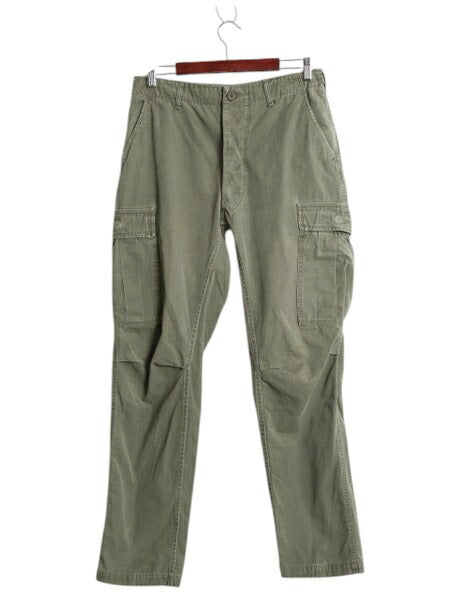 60s ★ 米軍実物 US ARMY 4th ジャングルファティーグ カーゴ パンツ 実寸 31 30 程/ 67年製 古着 ヴィンテージ リップストップ カスタム