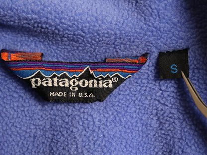 80s USA製 ★ パタゴニア シェルド シンチラ ジャケット メンズ S 80年代 ヴィンテージ Patagonia ナイロン 裏フリース ブルゾン 旧タグ 灰
