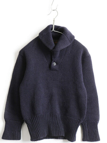 40's Revere Knitting Mills ショールカラー プルオーバー ニット セーター (S程)