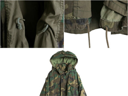 70s ★ 初期 ALPHA INDUSTRIES社製 LC-1 リーフ カモ M-65 フィールド ジャケット LARGE REGULAR 民間 USA製 ヴィンテージ リップストップ