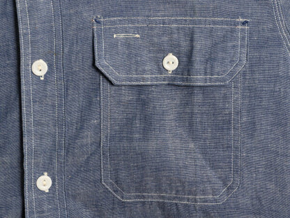 デッドストック 40s ★ パイオニア マチ付き シャンブレー シャツ 15 メンズ XL 程/ 新品 ヴィンテージ 100% コットン モンゴメリーワード