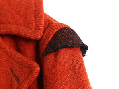30s ★ CARSS MACKINAW ダブルブレスト マッキーノ コート メンズ M / ヴィンテージ ボーダー ブランケット ウール ダブル ジャケット 赤